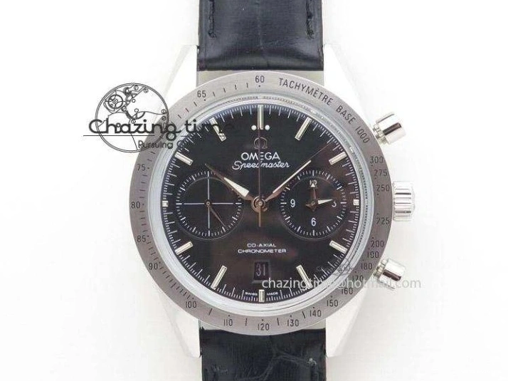 0415 Comfortable Planet Ocean 43.5mm SS VSF 1:1 Best Edition Black Orange Bezel Gray Dial on Nylon Strap A8900 Super Clone V 7730